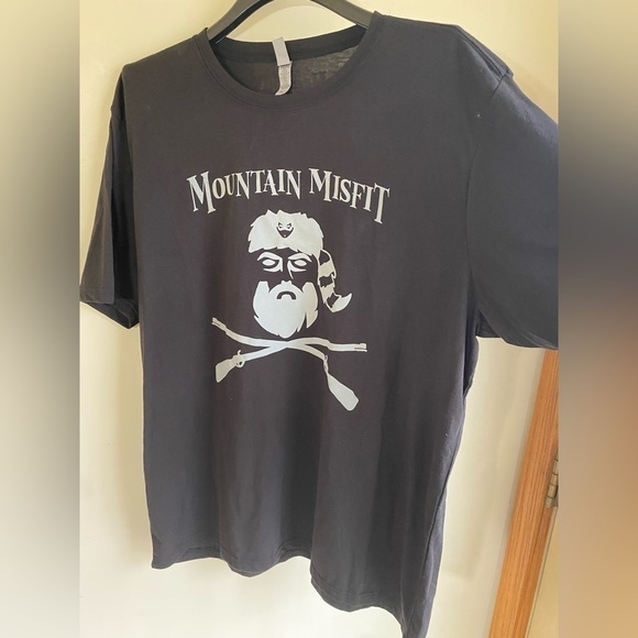 Mountain Misfit 2XL Men's lightweight T-shirt.New! Poly cotton blend. Black/gray - Picture 7 of 10